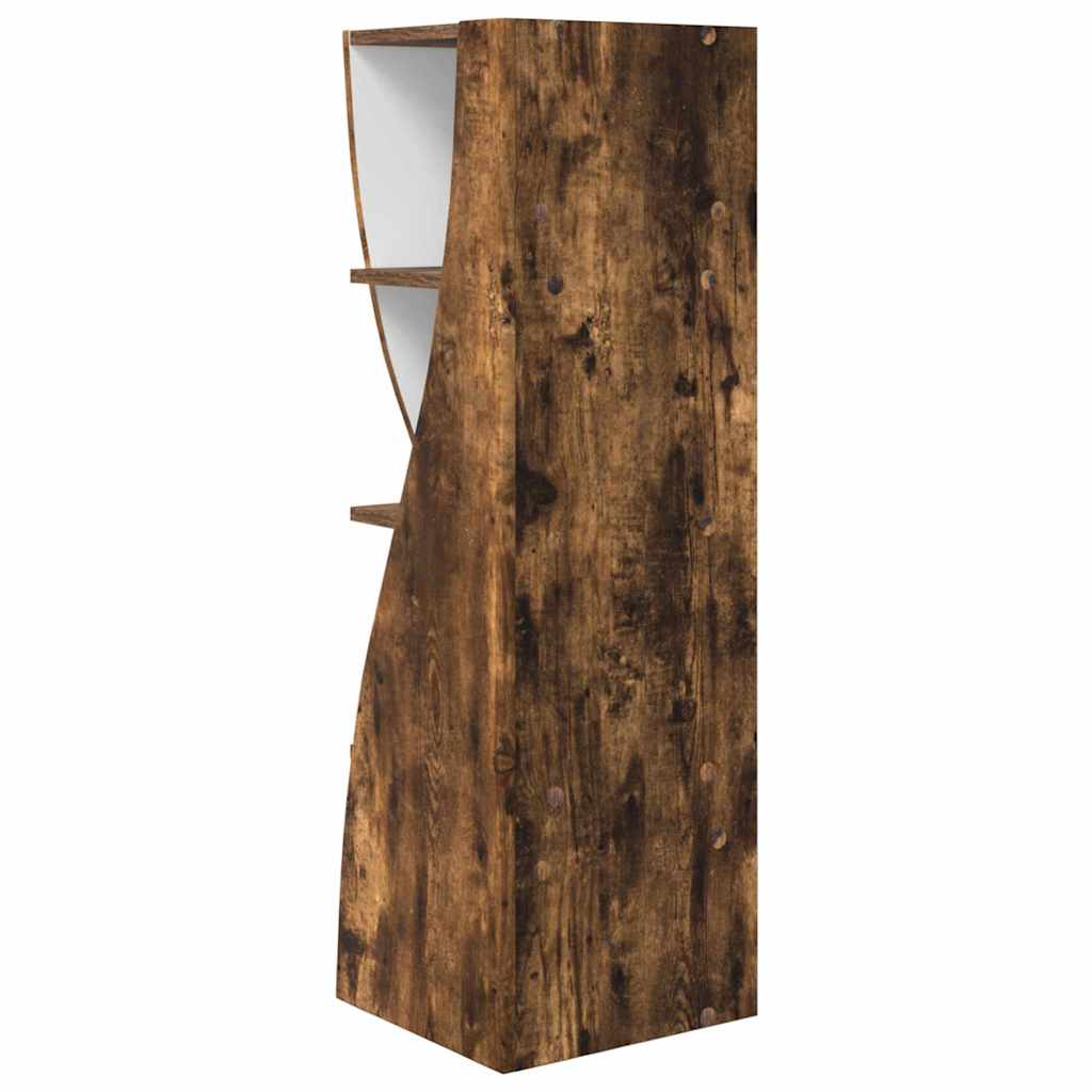 vidaXL Szafka narożna Dąb wędzony 32x32x102cm Materiał drewnopochodny