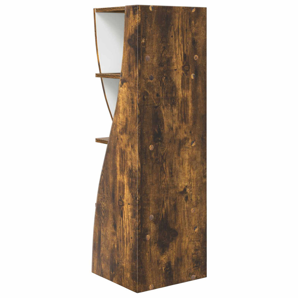 vidaXL Szafka narożna 32x32x102cm Drewno inżynieryjne Dąb wędzony