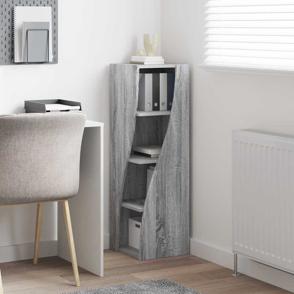 vidaXL Szafka narożna Szary Sonoma 32x32x102cm Materiał drewnopochodny