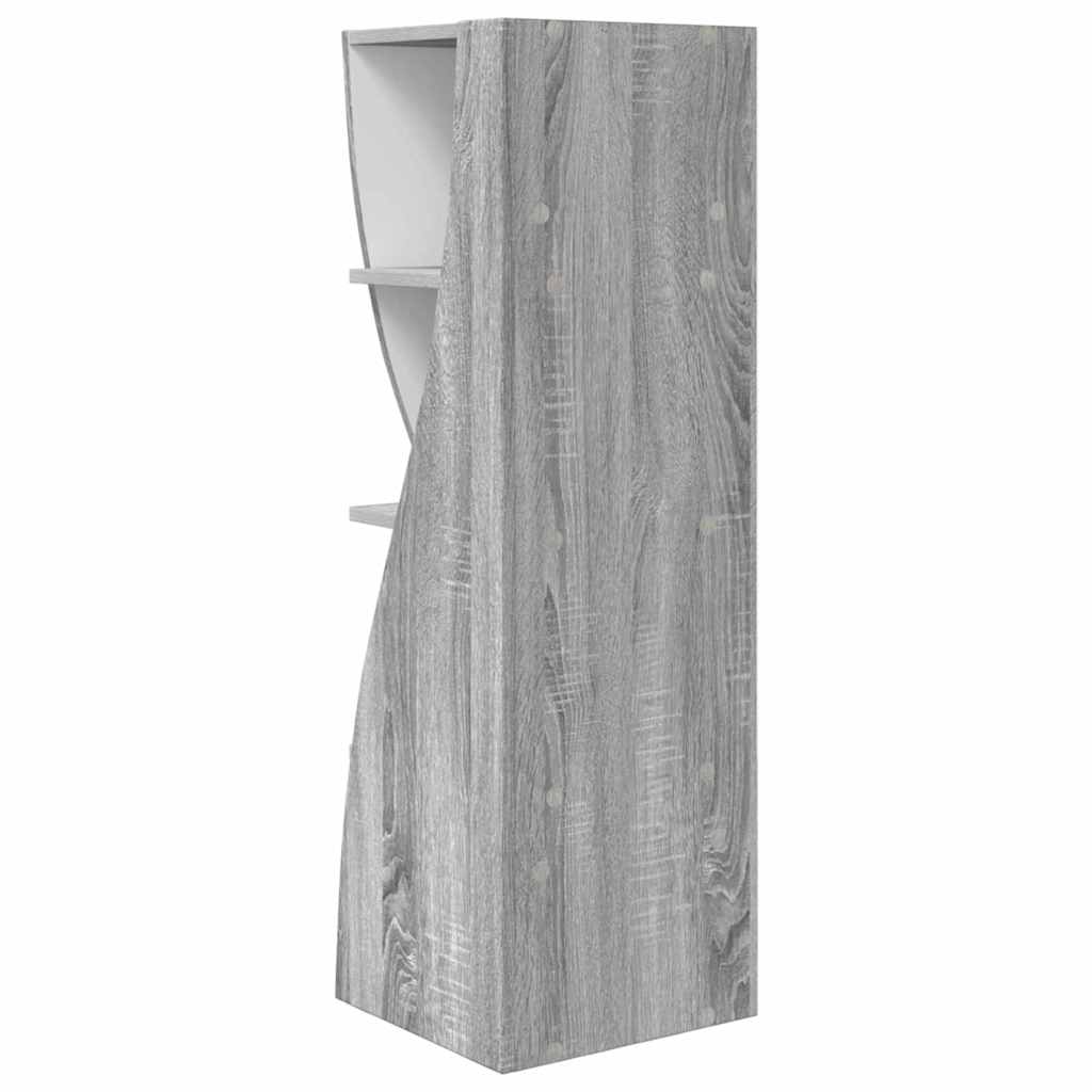 vidaXL Szafka narożna Szary Sonoma 32x32x102cm Materiał drewnopochodny