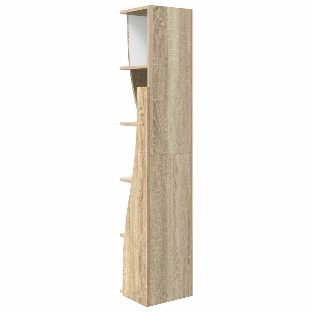 vidaXL Szafka narożna 27,5x27x140cm Drewno inżynieryjne Dąb Sonoma