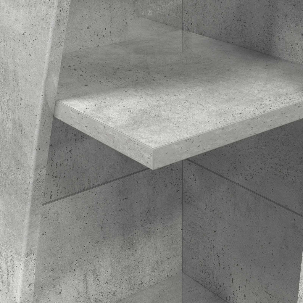 vidaXL Szafka narożna 27,5x27x140cm Drewno inżynieryjne Betonowy szary