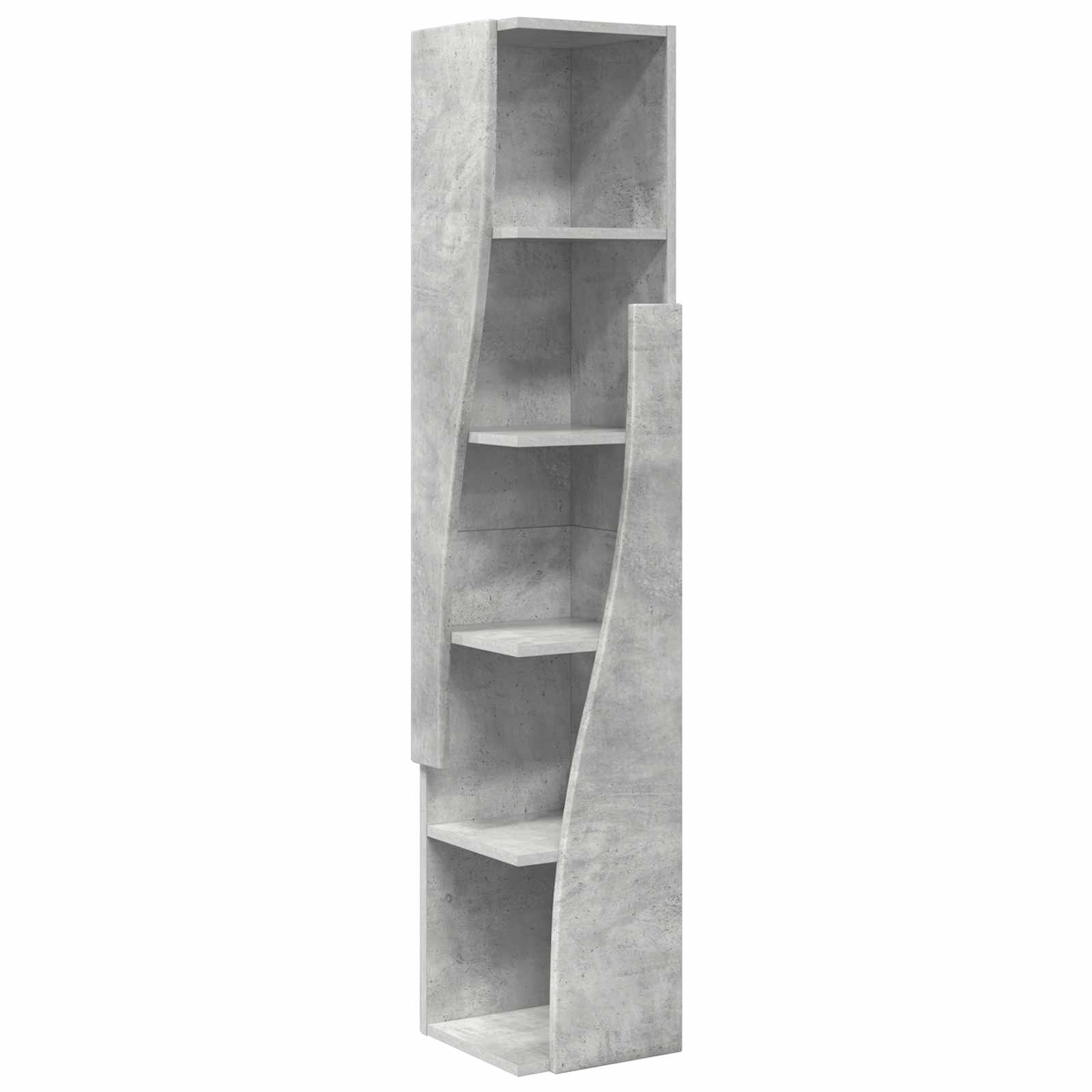 vidaXL Szafka narożna 27,5x27x140cm Drewno inżynieryjne Betonowy szary