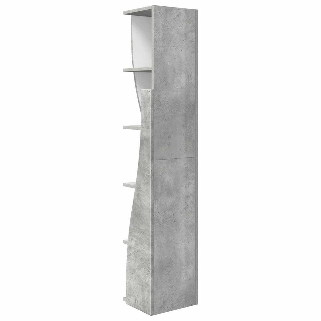 vidaXL Szafka narożna 27,5x27x140cm Drewno inżynieryjne Betonowy szary