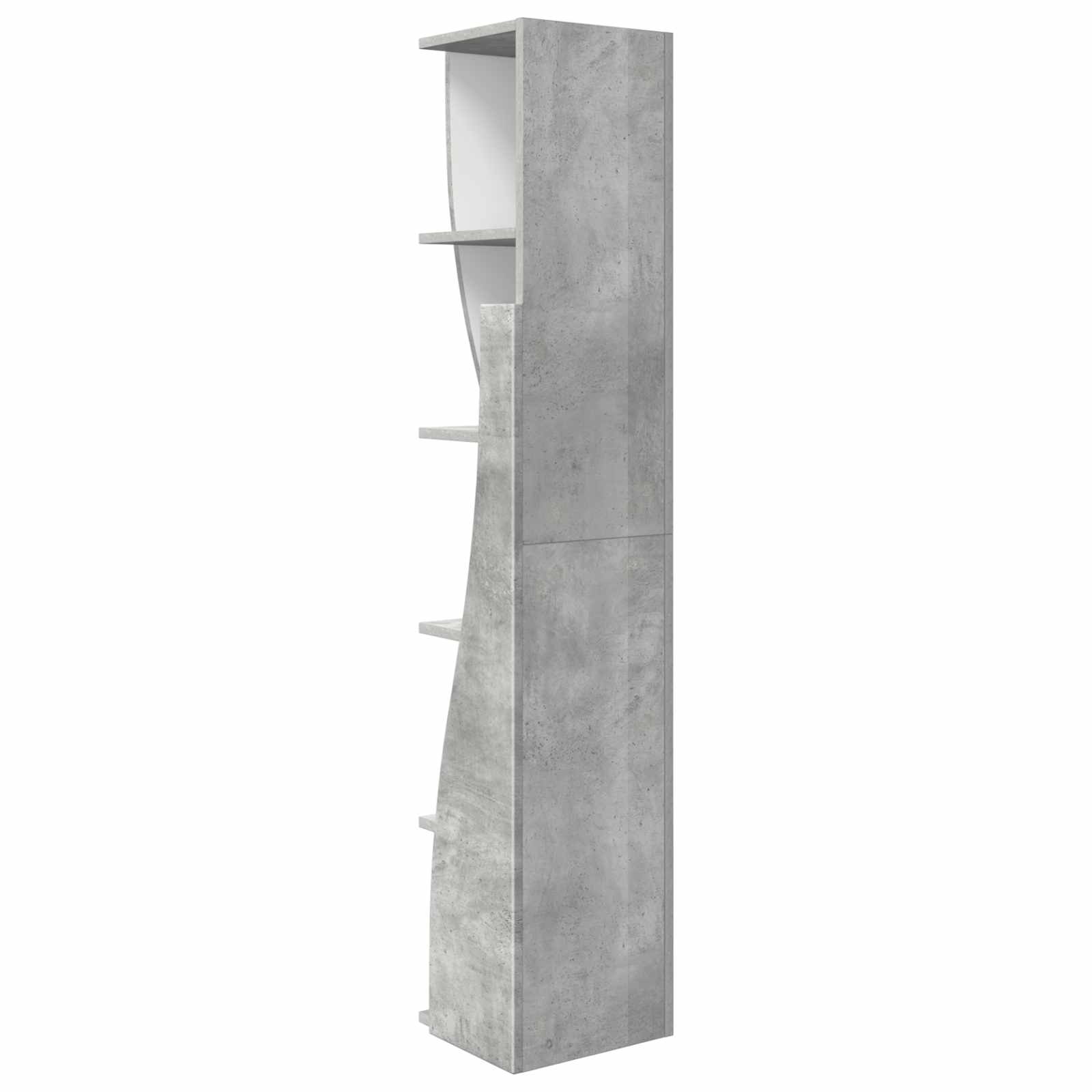 vidaXL Szafka narożna 27,5x27x140cm Drewno inżynieryjne Betonowy szary