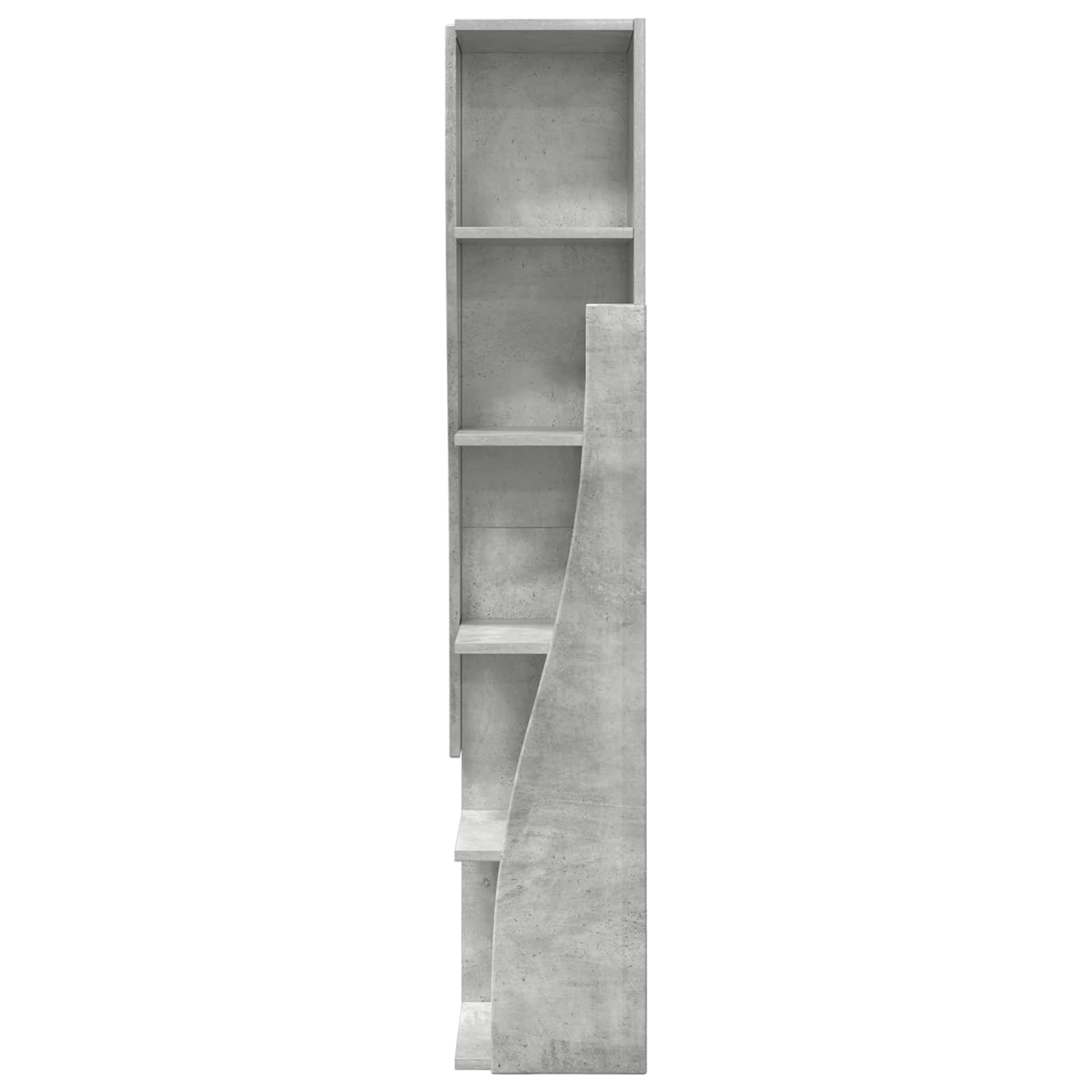 vidaXL Szafka narożna 27,5x27x140cm Drewno inżynieryjne Betonowy szary