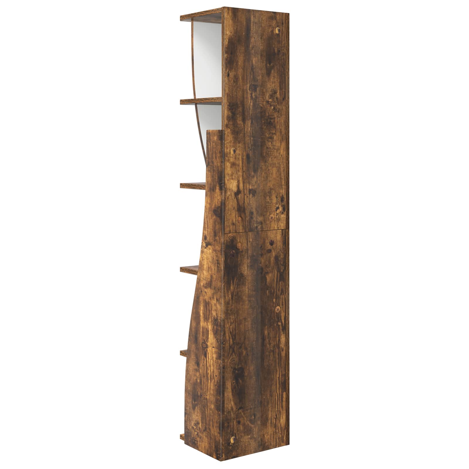 vidaXL Szafka narożna 27,5x27x140cm Drewno inżynieryjne Dąb wędzony