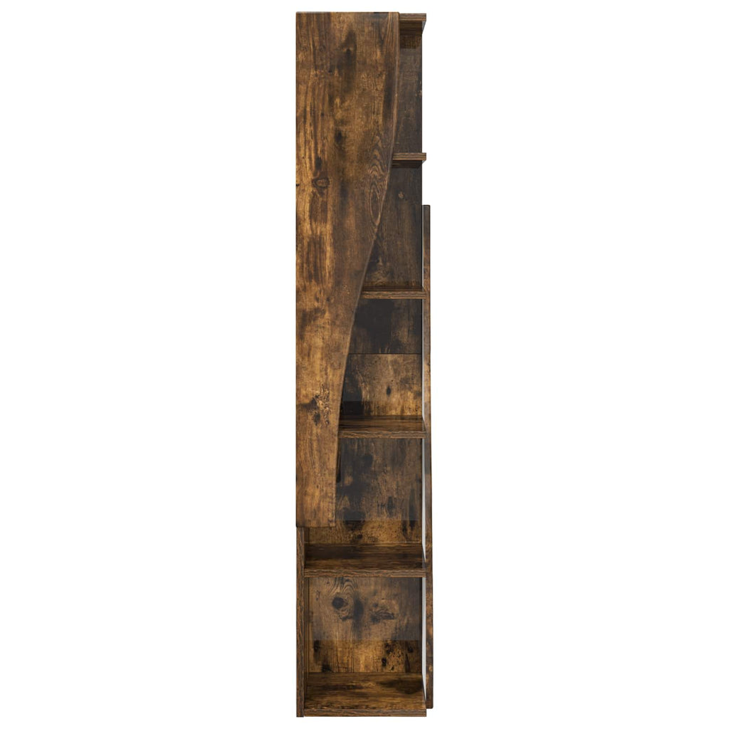 vidaXL Szafka narożna 27,5x27x140cm Drewno inżynieryjne Dąb wędzony