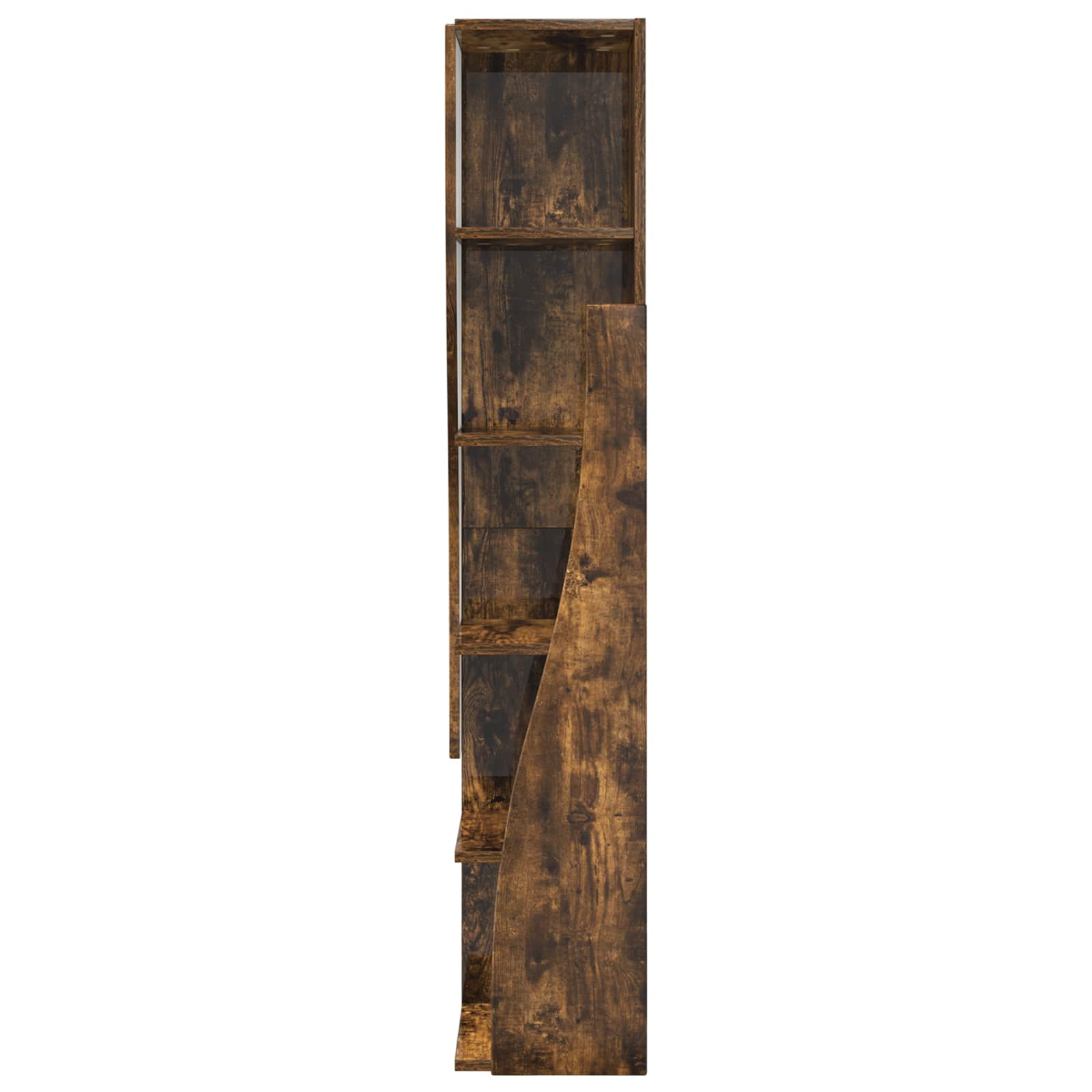 vidaXL Szafka narożna 27,5x27x140cm Drewno inżynieryjne Dąb wędzony
