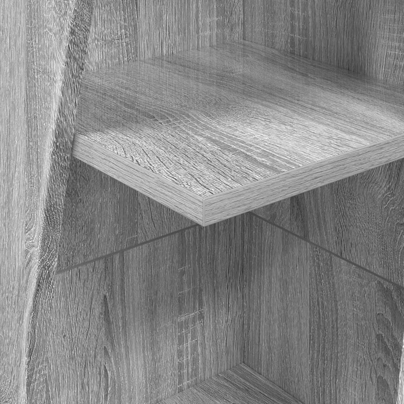 vidaXL Szafka narożna 27,5x27x140cm Drewno inżynieryjne Szary Sonoma
