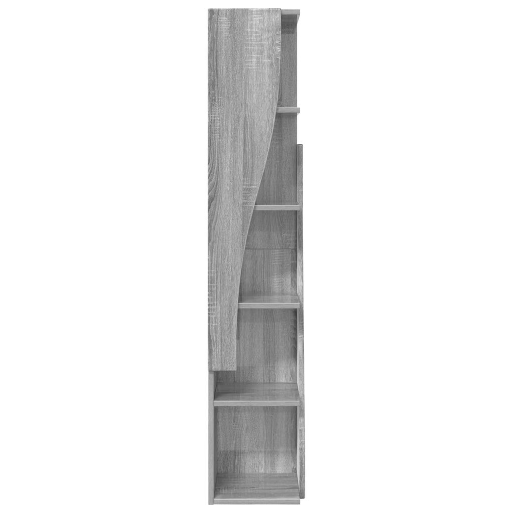 vidaXL Szafka narożna 27,5x27x140cm Drewno inżynieryjne Szary Sonoma