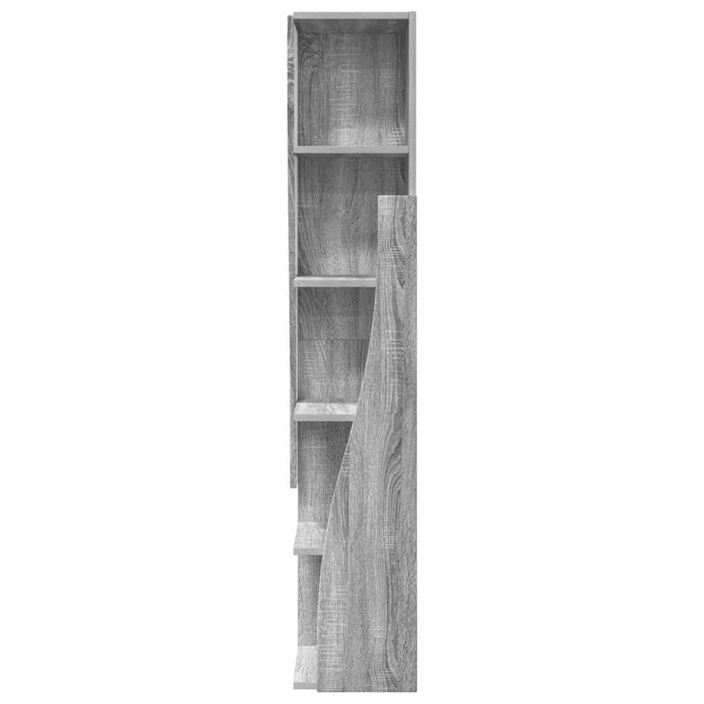 vidaXL Szafka narożna Szary Sonoma 27,5x27x140cm