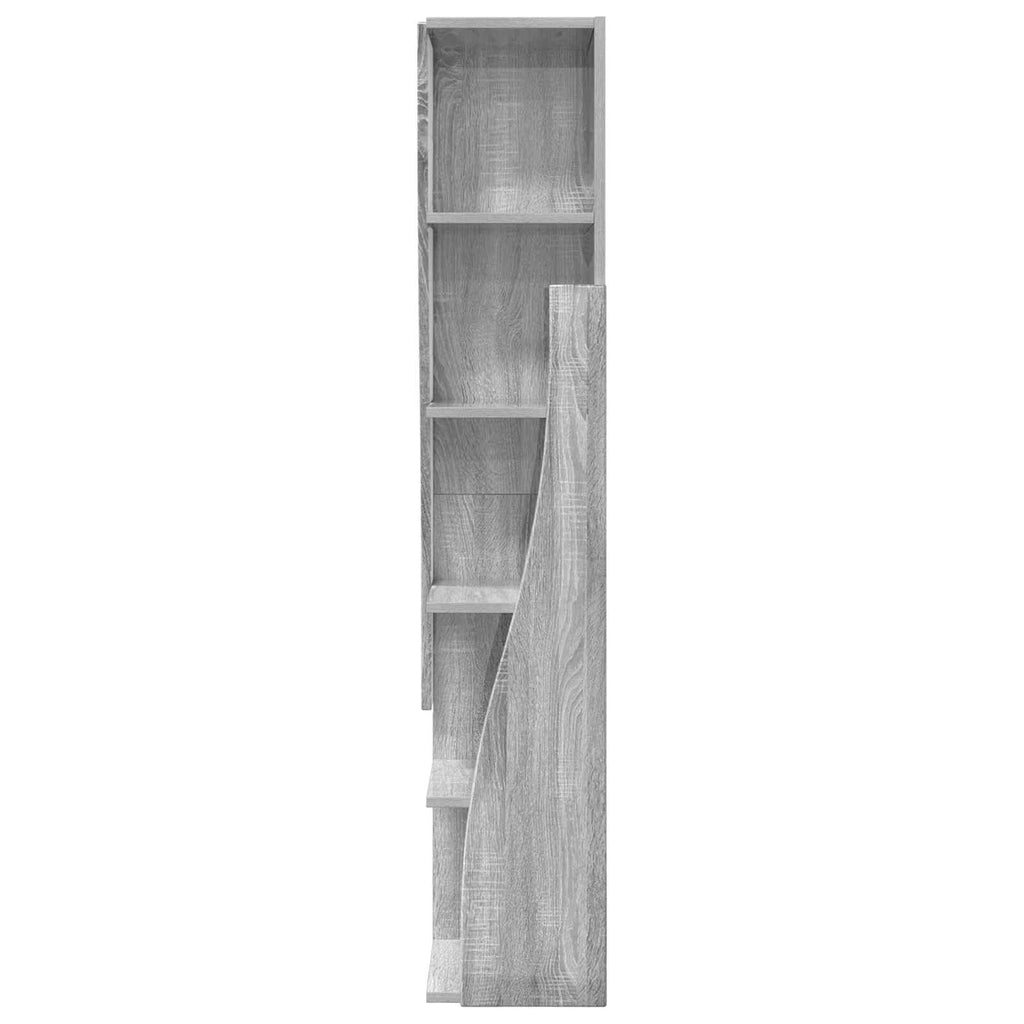 vidaXL Szafka narożna 27,5x27x140cm Drewno inżynieryjne Szary Sonoma