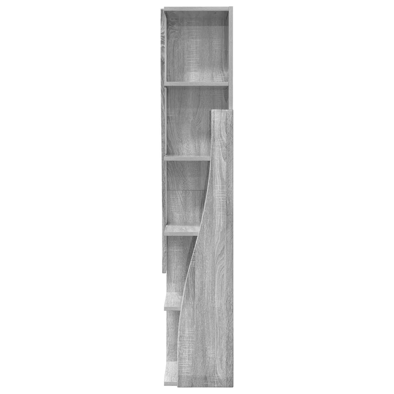 vidaXL Szafka narożna 27,5x27x140cm Drewno inżynieryjne Szary Sonoma