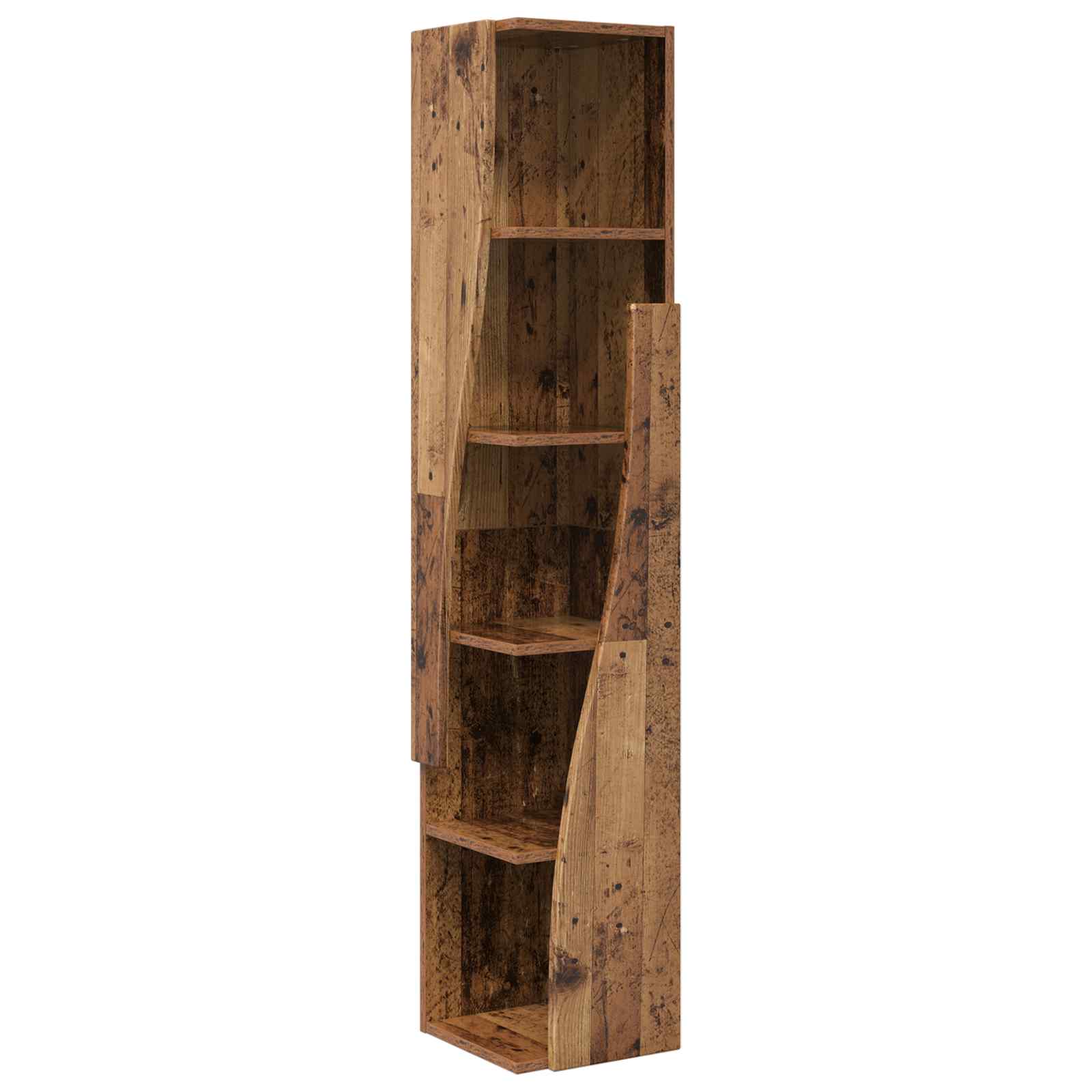 vidaXL Szafka narożna 27,5x27x140cm Drewno inżynieryjne Stare drewno