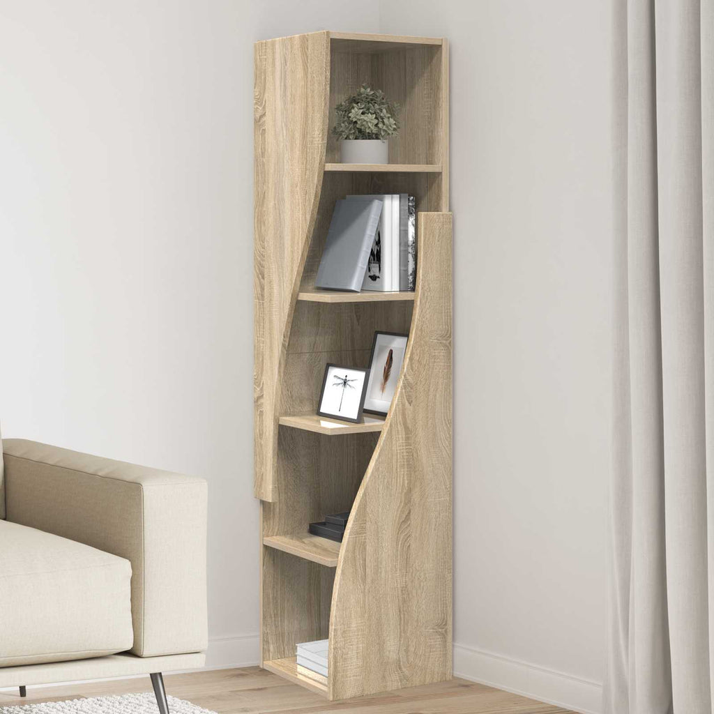 vidaXL Szafka narożna 32x32x140cm Drewno inżynieryjne Dąb Sonoma