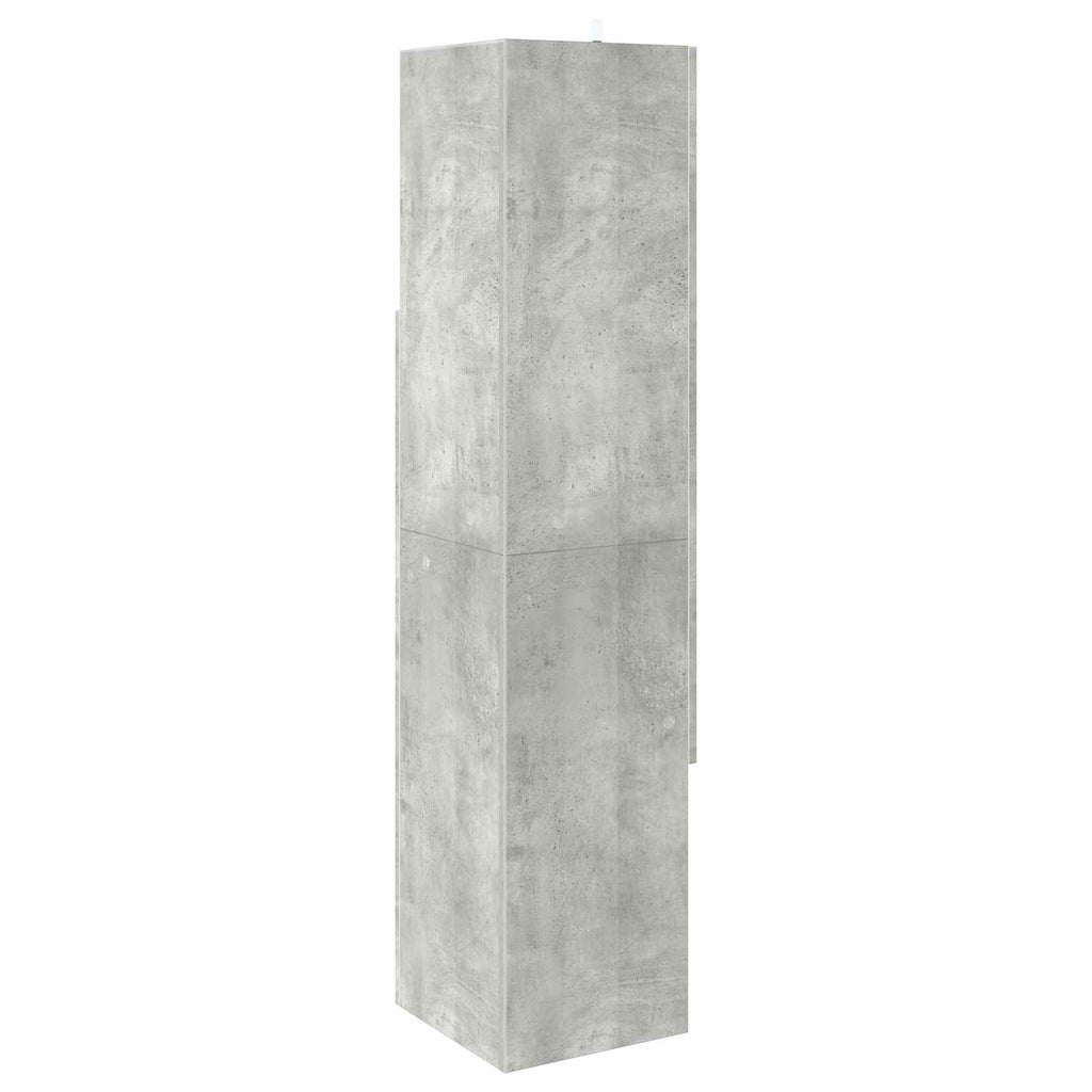vidaXL Szafka narożna 32x32x140cm Drewno inżynieryjne Betonowy szary