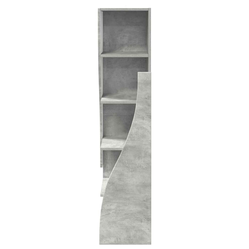 vidaXL Szafka narożna Betonowy szary 32x32x140cm
