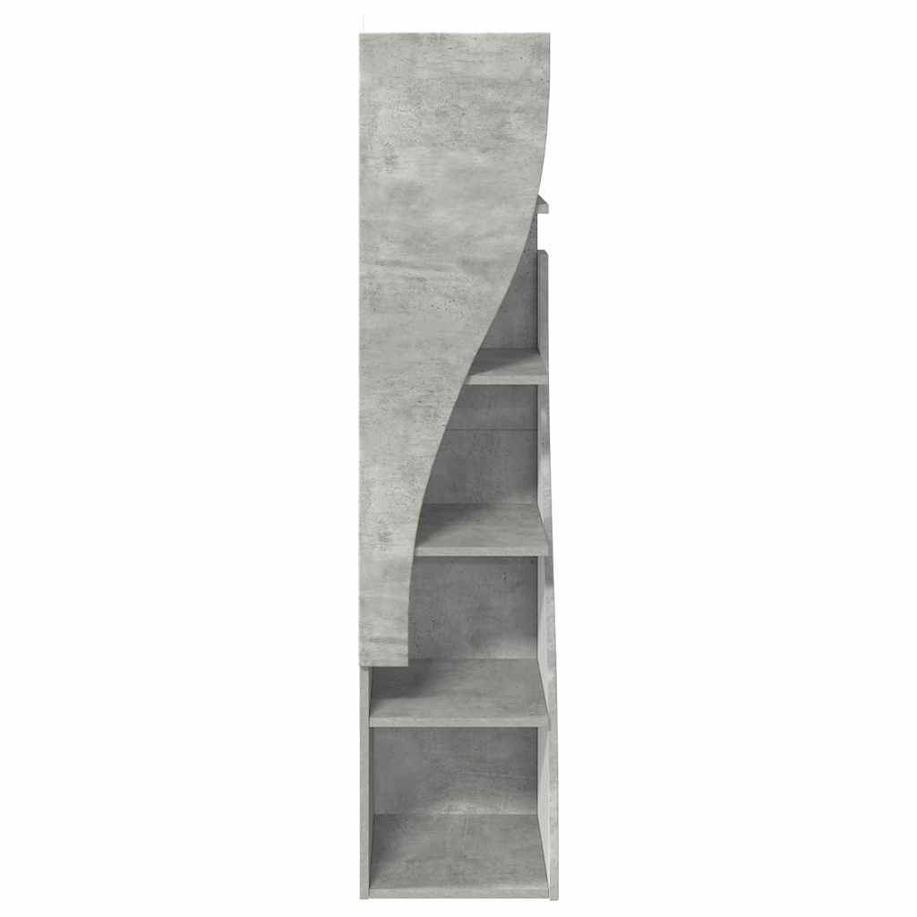 vidaXL Szafka narożna Betonowy szary 32x32x140cm