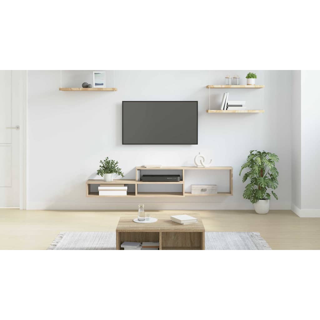 vidaXL Stojaknatelewizornaścianę 150x25x28,5cm Drewno inżynieryjne