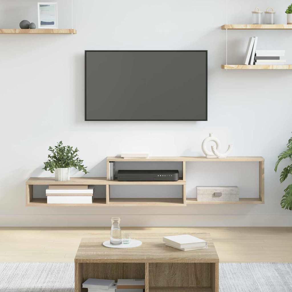 vidaXL Stojaknatelewizornaścianę 150x25x28,5cm Materiał drewnopochodny