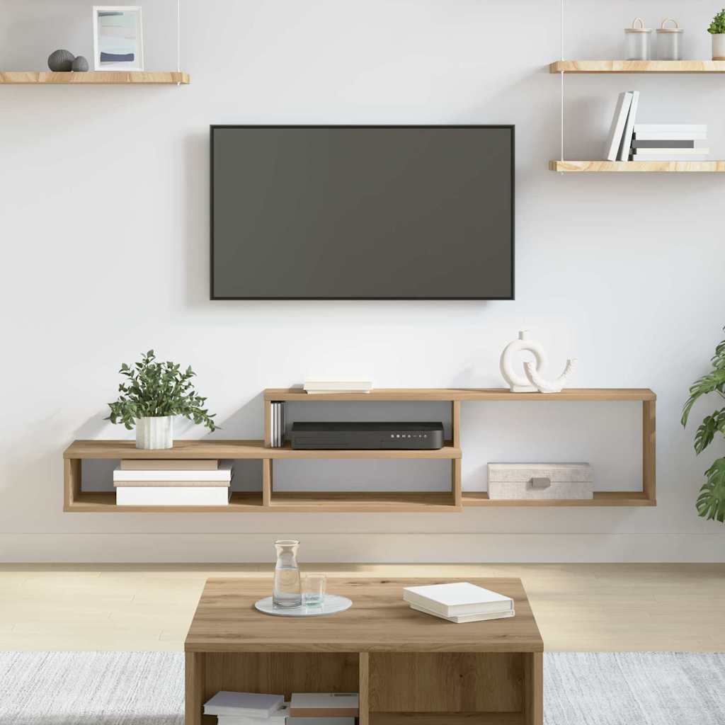 vidaXL Stojaknatelewizornaścianę 150x25x28,5cm Materiał drewnopochodny