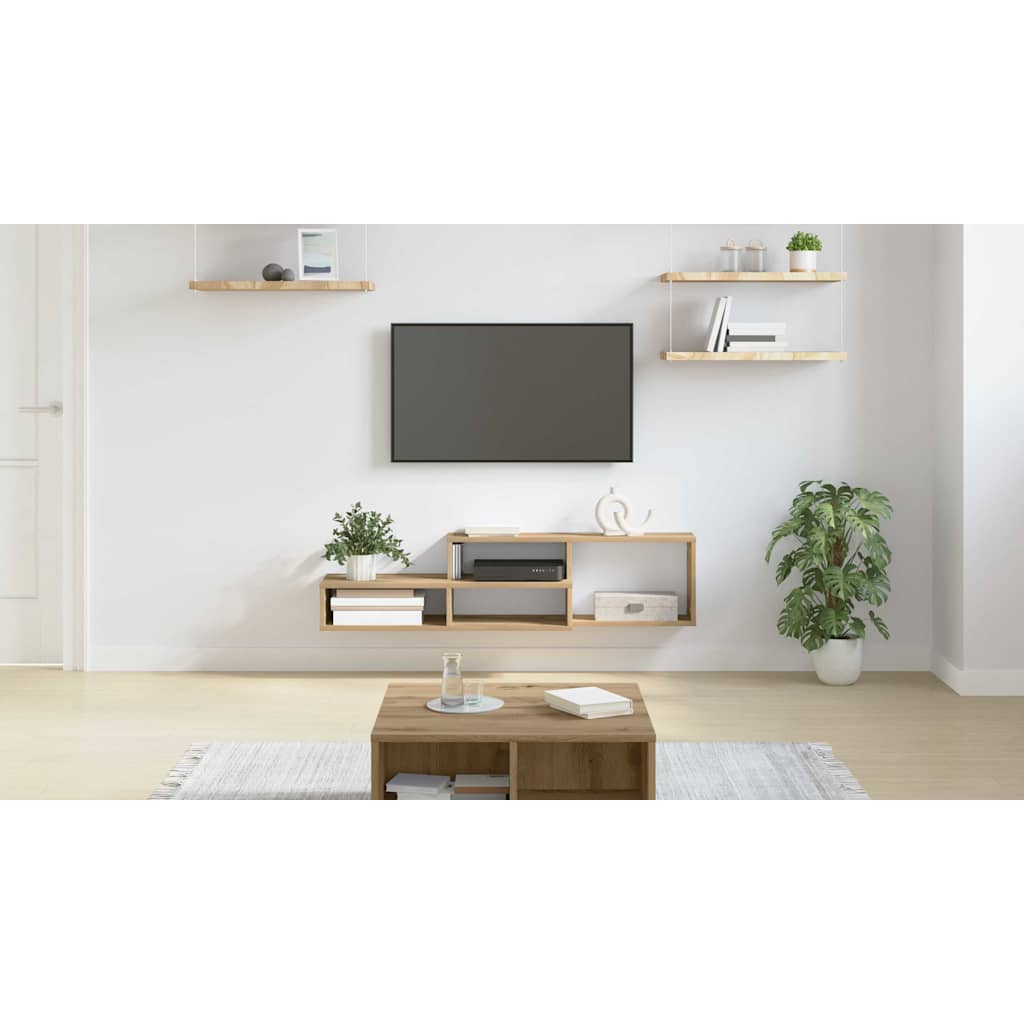vidaXL Stojaknatelewizornaścianę 120x25x28,5cm Drewno inżynieryjne