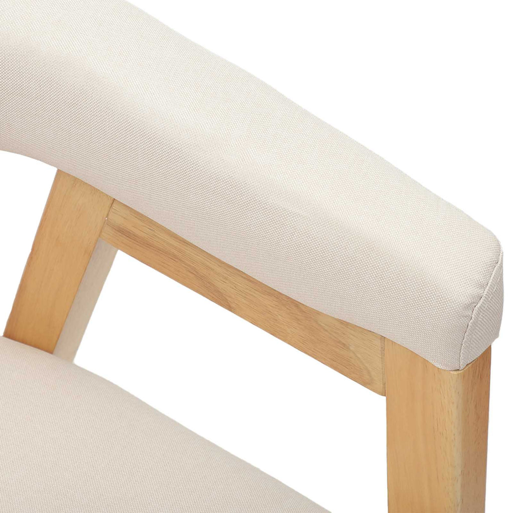 vidaXL Krzesła jadalne 2 pcs Naturalny 54 x 57 x 73 cm Drewno Gumowe
