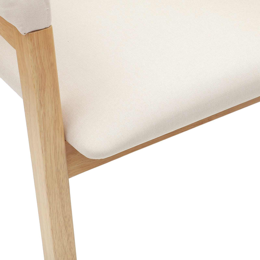 vidaXL Krzesła jadalne 2 pcs Naturalny 54 x 57 x 73 cm Drewno Gumowe