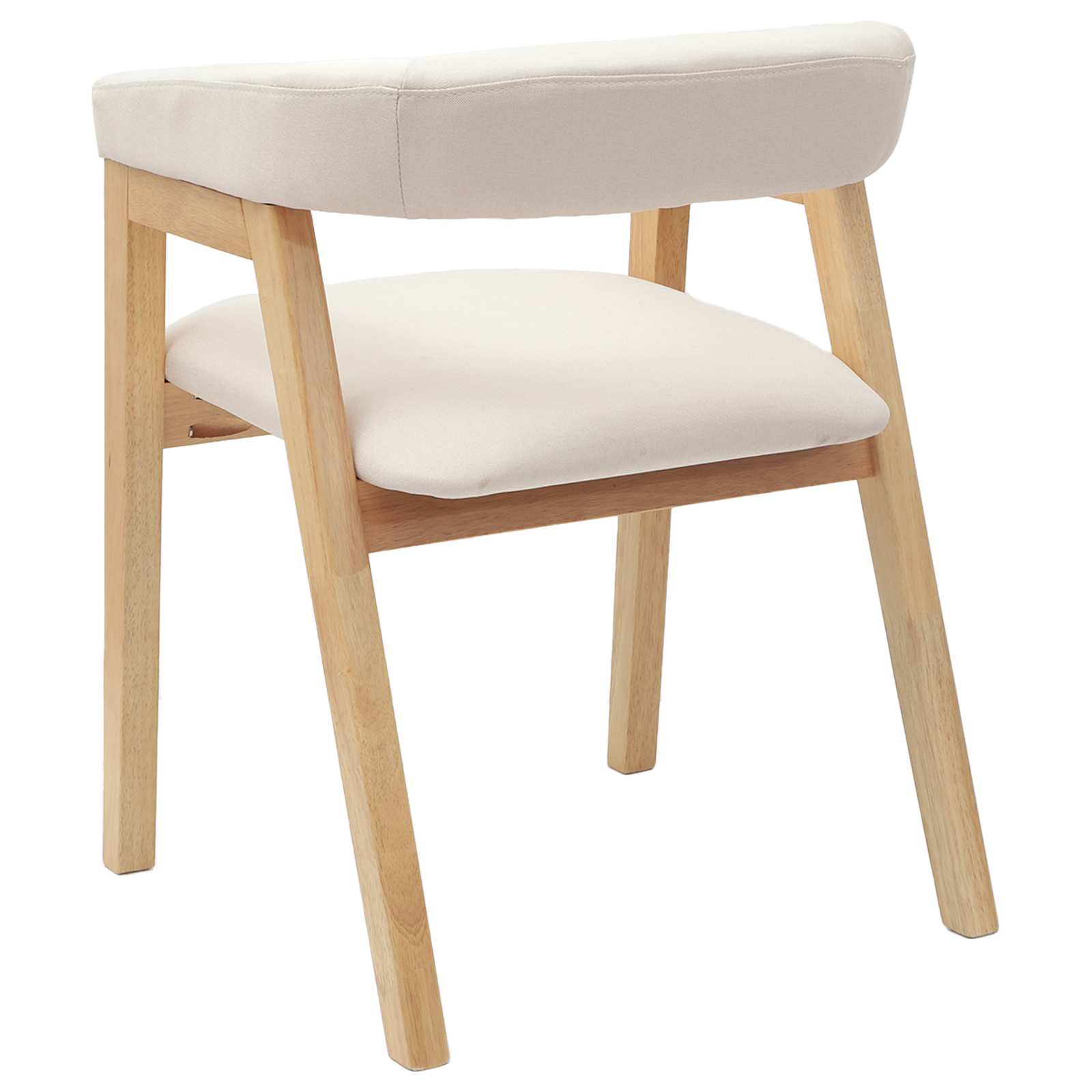 vidaXL Krzesła jadalne 2 pcs Naturalny 54 x 57 x 73 cm Drewno Gumowe