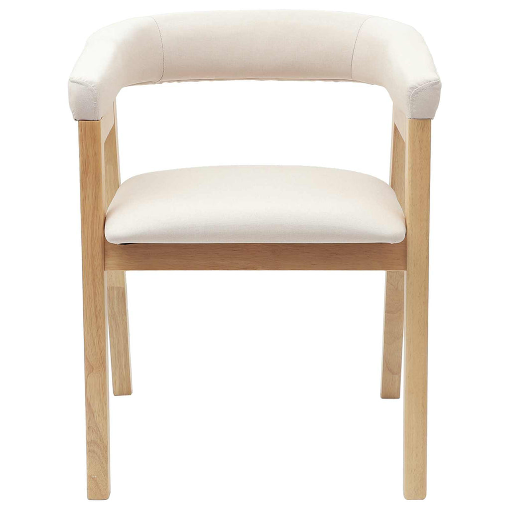 vidaXL Krzesła jadalne 2 pcs Naturalny 54 x 57 x 73 cm Drewno Gumowe