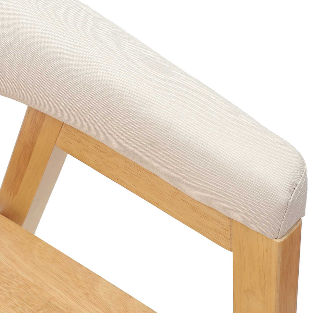 vidaXL Krzesła jadalne 2 pcs Naturalny 54 x 57 x 73 cm Drewno Gumowe