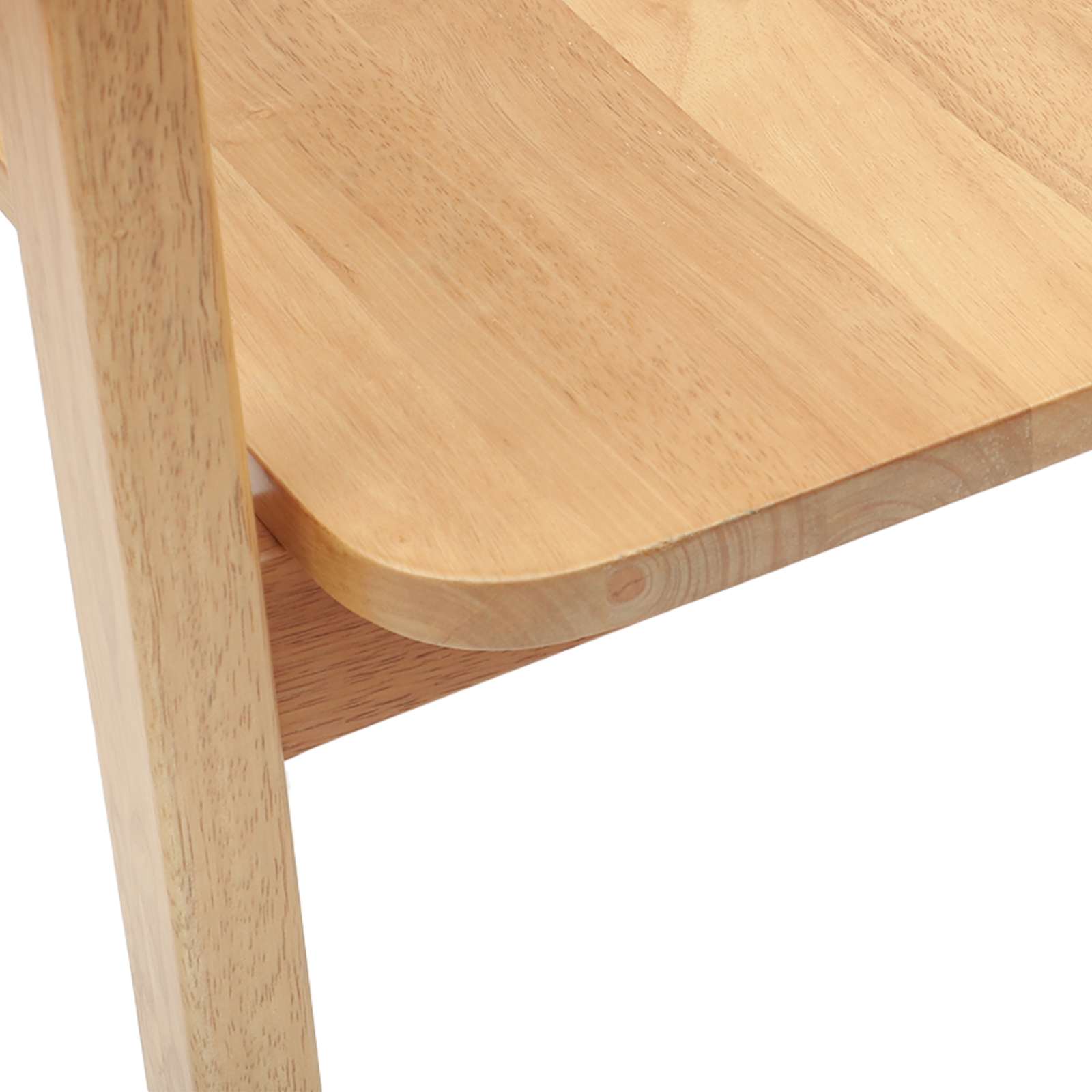 vidaXL Krzesła jadalne 2 pcs Naturalny 54 x 57 x 73 cm Drewno Gumowe