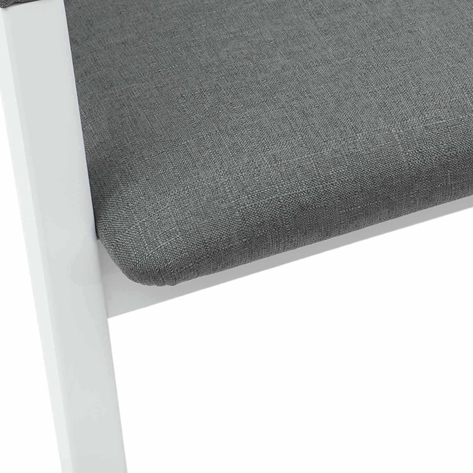 vidaXL Krzesła jadalne 2 pcs Biały 54 x 57 x 73 cm Drewno Gumowe