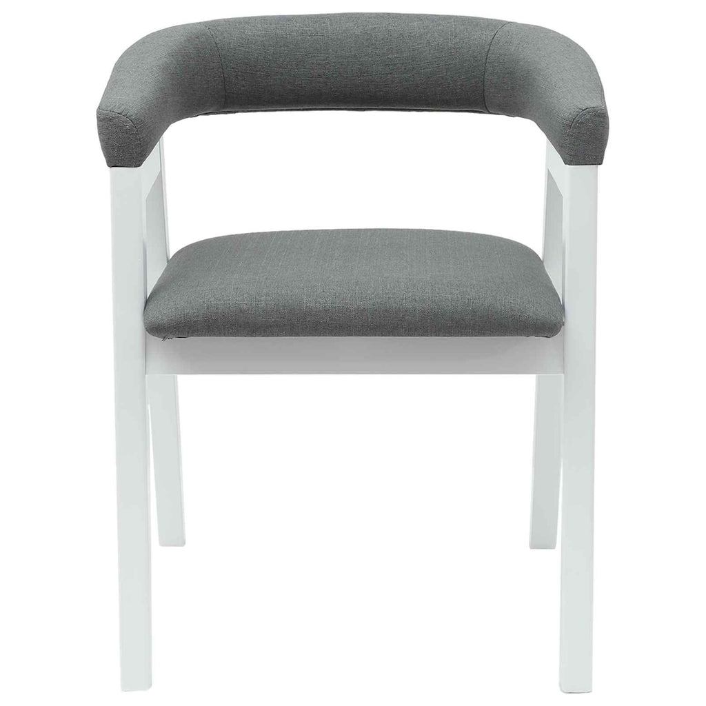 vidaXL Krzesła jadalne 2 pcs Biały 54 x 57 x 73 cm Drewno Gumowe