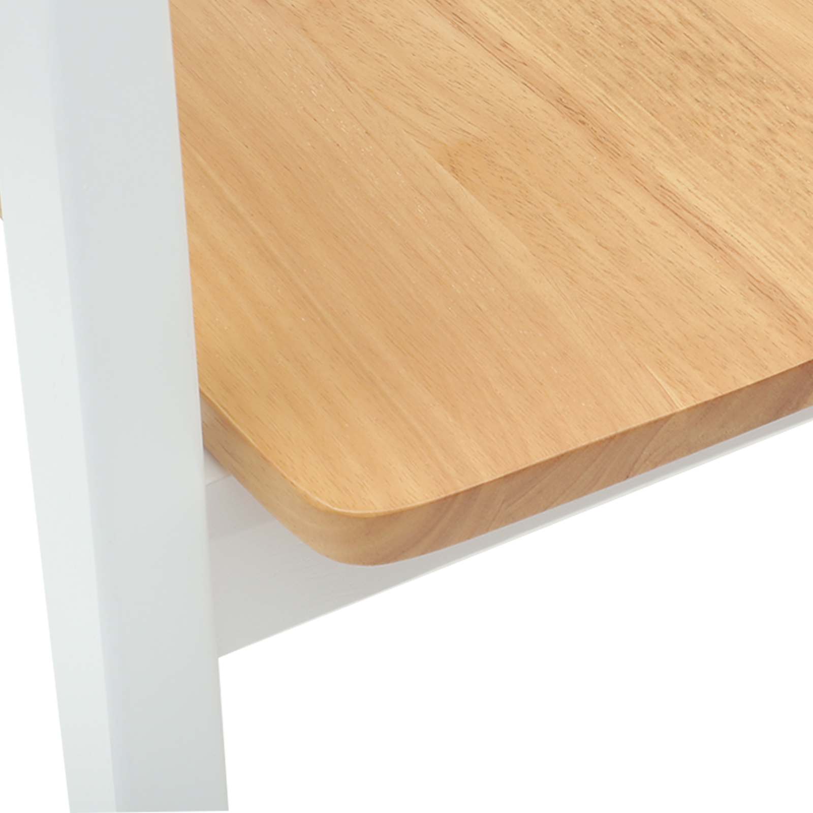 vidaXL Krzesła jadalne 2 pcs Biały 54 x 57 x 73 cm Drewno Gumowe