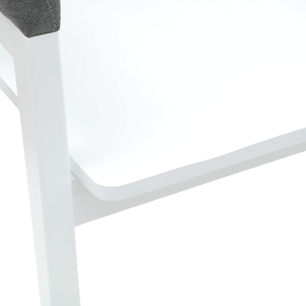 vidaXL Krzesła jadalne 2 pcs Biały 54 x 57 x 73 cm Drewno Gumowe