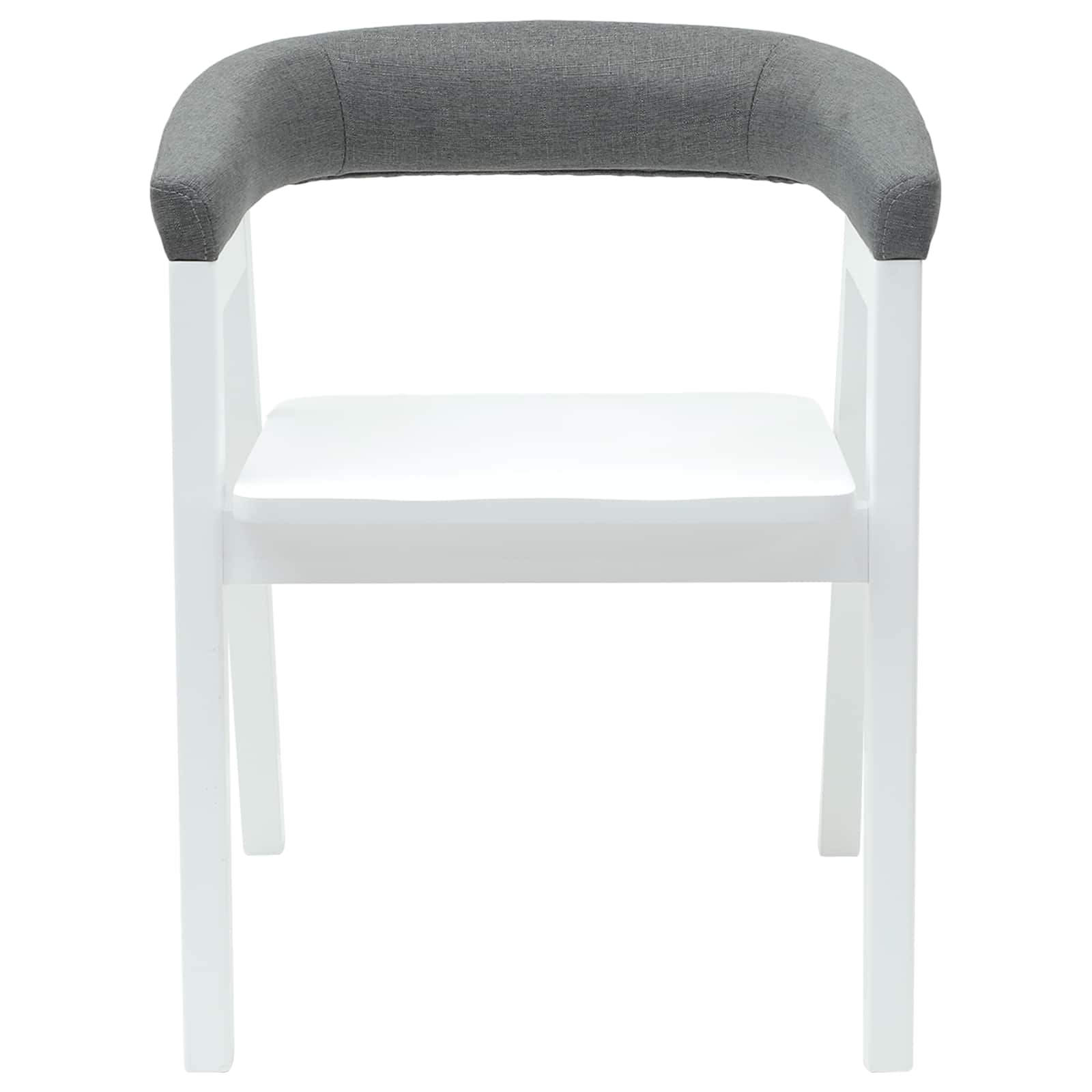 vidaXL Krzesła jadalne 2 pcs Biały 54 x 57 x 73 cm Drewno Gumowe