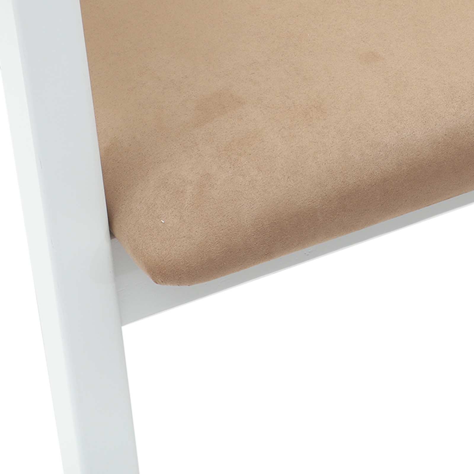 vidaXL Krzesła jadalne 2 pcs Biały 54 x 57 x 73 cm Drewno Gumowe
