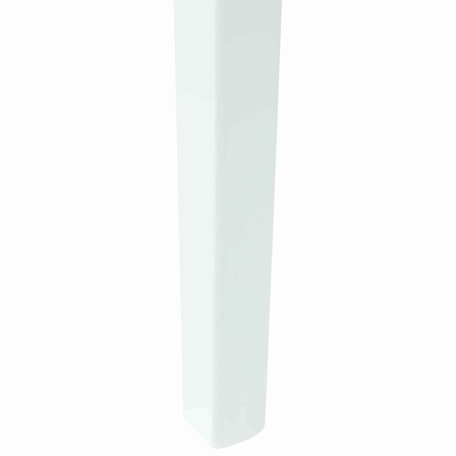 vidaXL Krzesła jadalne 2 pcs Biały 54 x 57 x 73 cm Drewno Gumowe