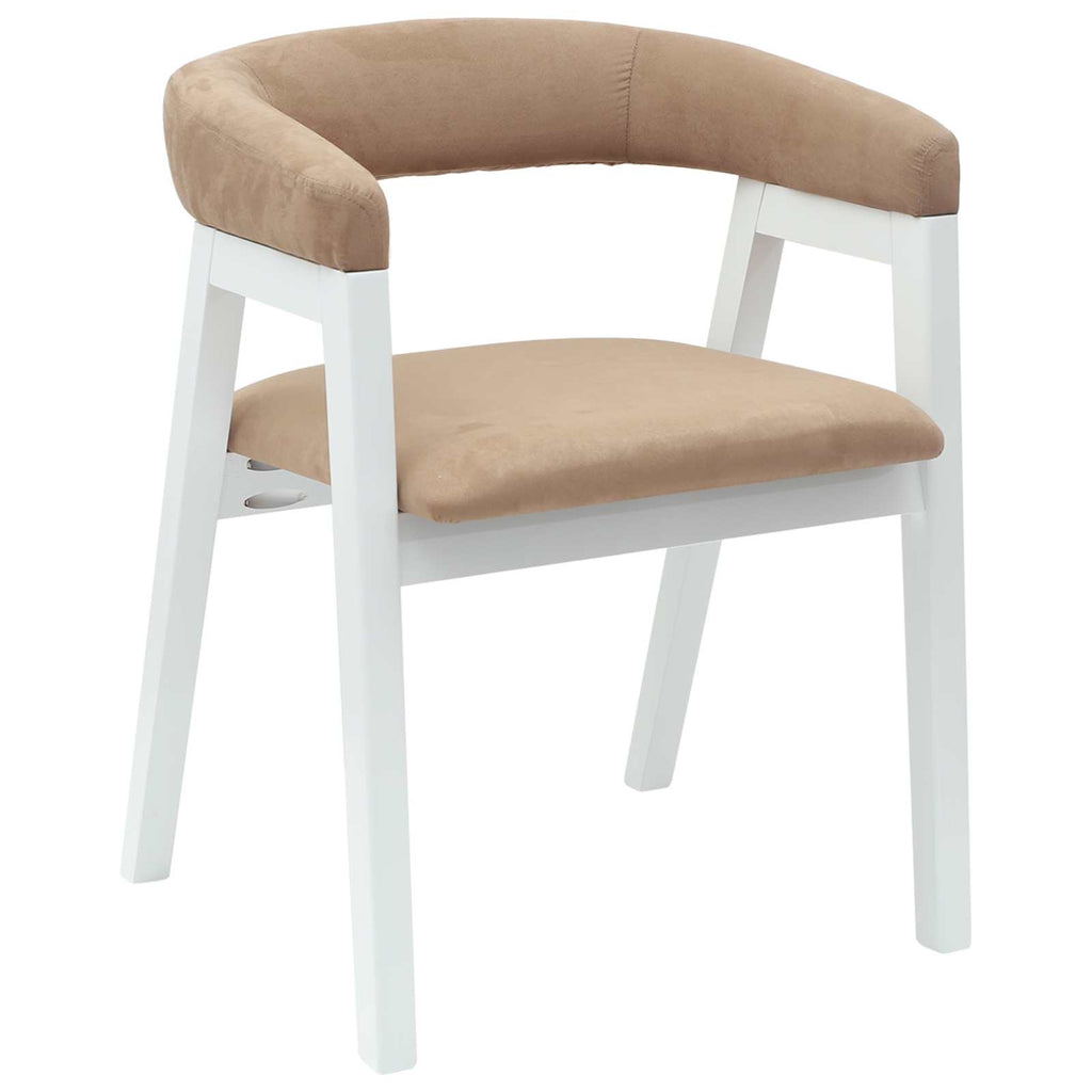 vidaXL Krzesła jadalne 2 pcs Biały 54 x 57 x 73 cm Drewno Gumowe