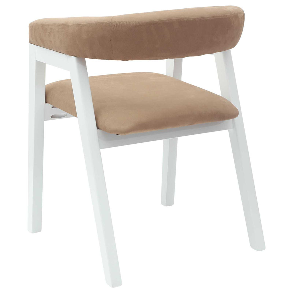 vidaXL Krzesła jadalne 2 pcs Biały 54 x 57 x 73 cm Drewno Gumowe