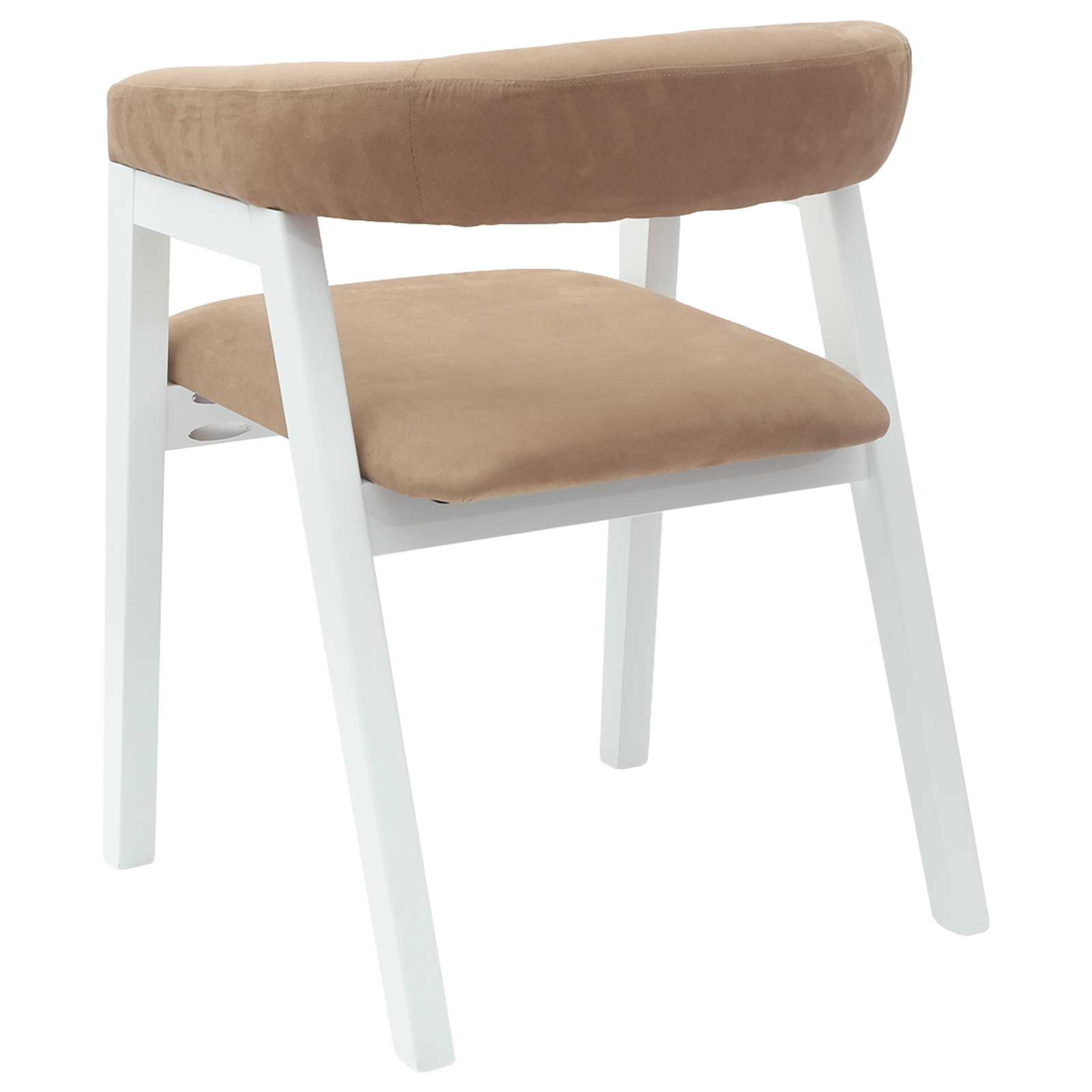vidaXL Krzesła jadalne 2 pcs Biały 54 x 57 x 73 cm Drewno Gumowe