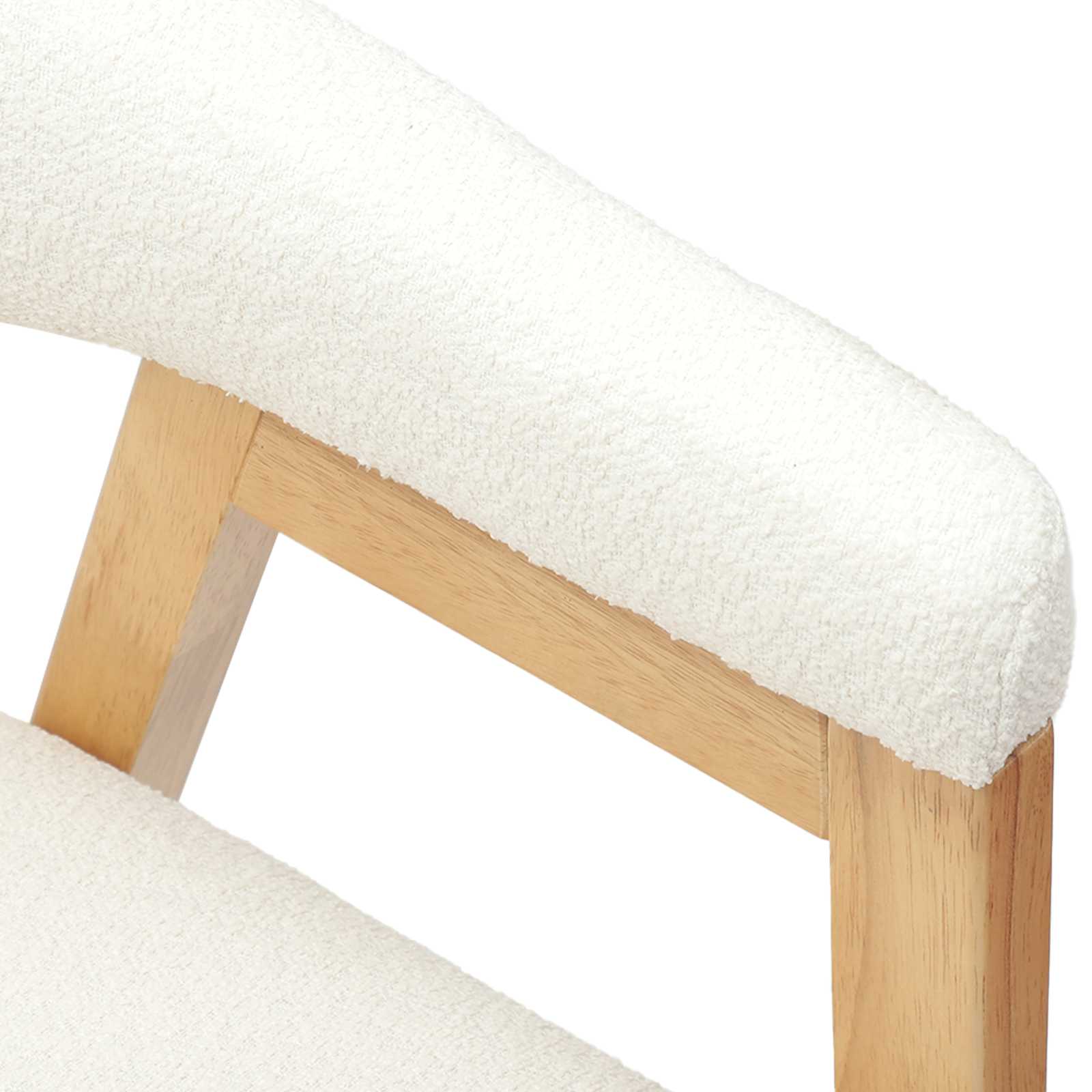 vidaXL Krzesła jadalne 2 pcs Naturalny 54 x 57 x 73 cm Drewno Gumowe