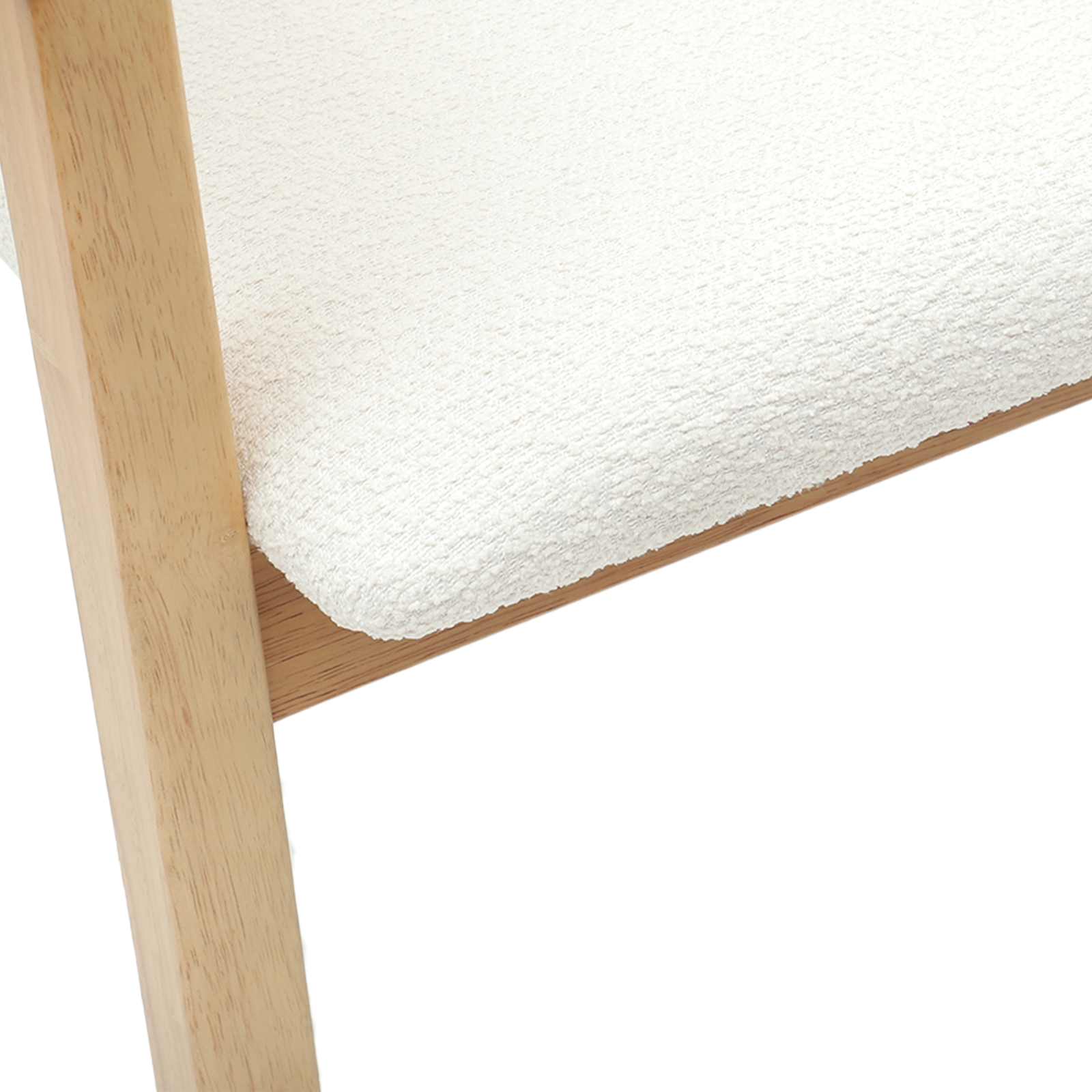 vidaXL Krzesła jadalne 2 pcs Naturalny 54 x 57 x 73 cm Drewno Gumowe