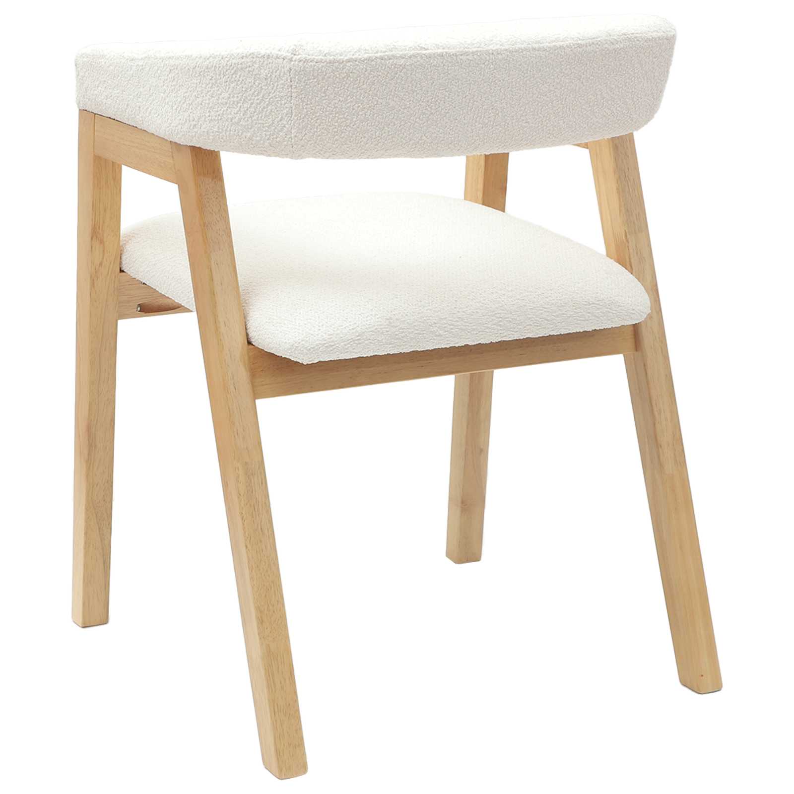vidaXL Krzesła jadalne 2 pcs Naturalny 54 x 57 x 73 cm Drewno Gumowe