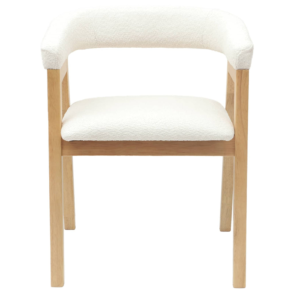 vidaXL Krzesła jadalne 2 pcs Naturalny 54 x 57 x 73 cm Drewno Gumowe