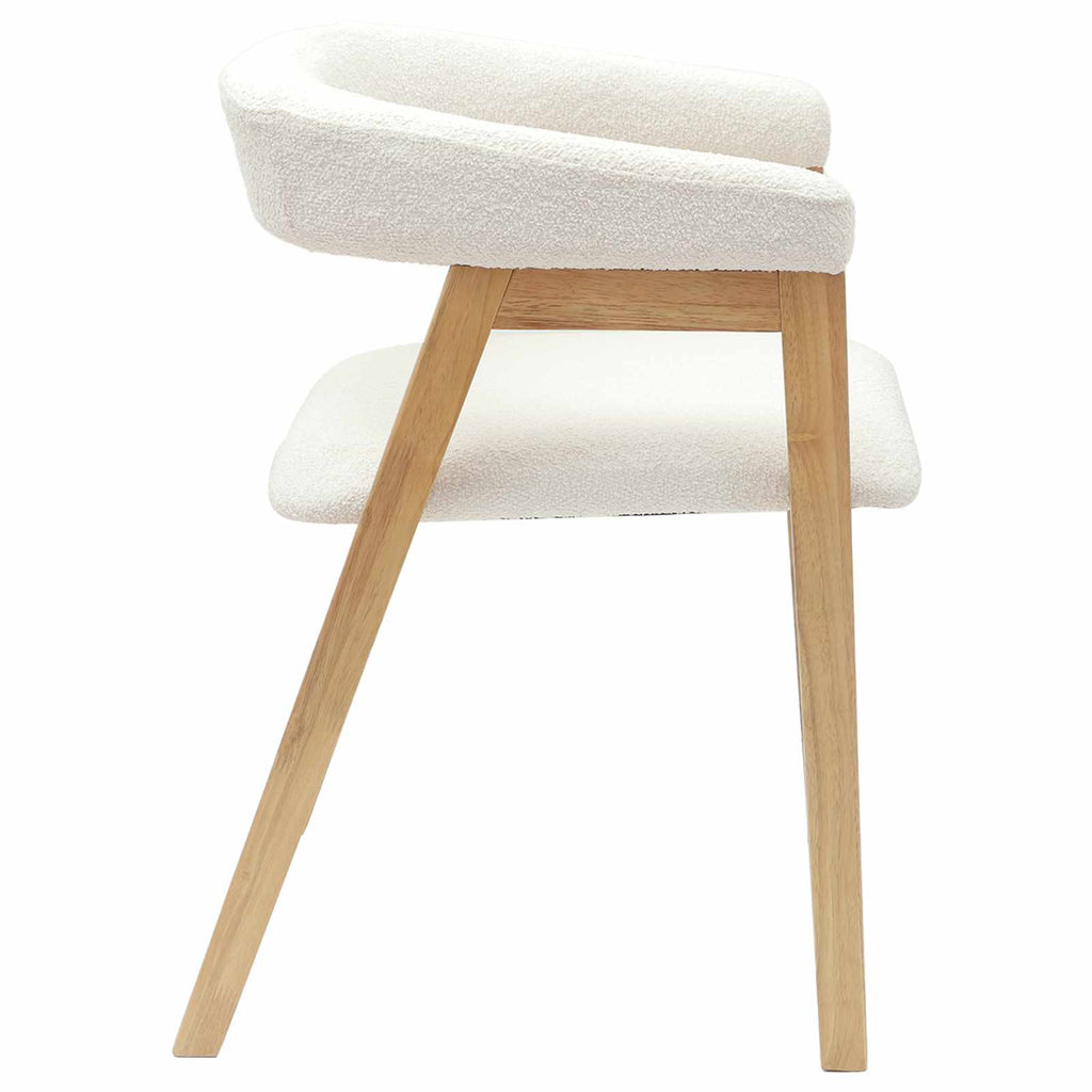 vidaXL Krzesła jadalne 2 pcs Naturalny 54 x 57 x 73 cm Drewno Gumowe