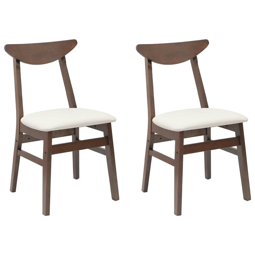 vidaXL Krzesła jadalne 2 pcs Jasny Brąz 42 x 47.5 x 81 cm