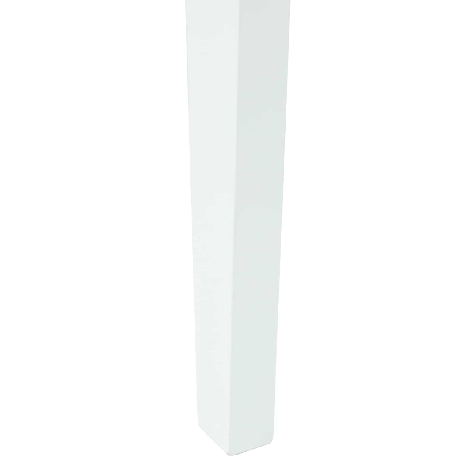 vidaXL Krzesła jadalne 2 pcs Biały 42 x 47.5 x 81 cm Drewno Gumowe